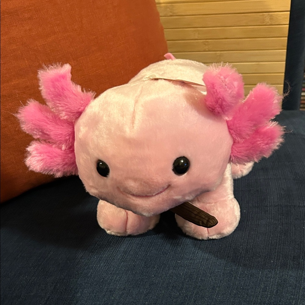 Build -A-Bear Pink Plush Axolotl